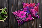 Hot Pink Purple Floral Patterns, a Pattern Graphic by Creative Store (Thumbnail 5 of 5)