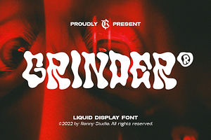 Grinder Liquid Display Font