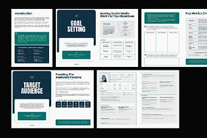 Social Media Strategy Workbook CANVA