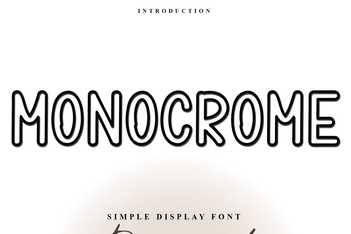 Monocrome, a Script Font by InermediaSTUDIO (Photo 1 of 7)