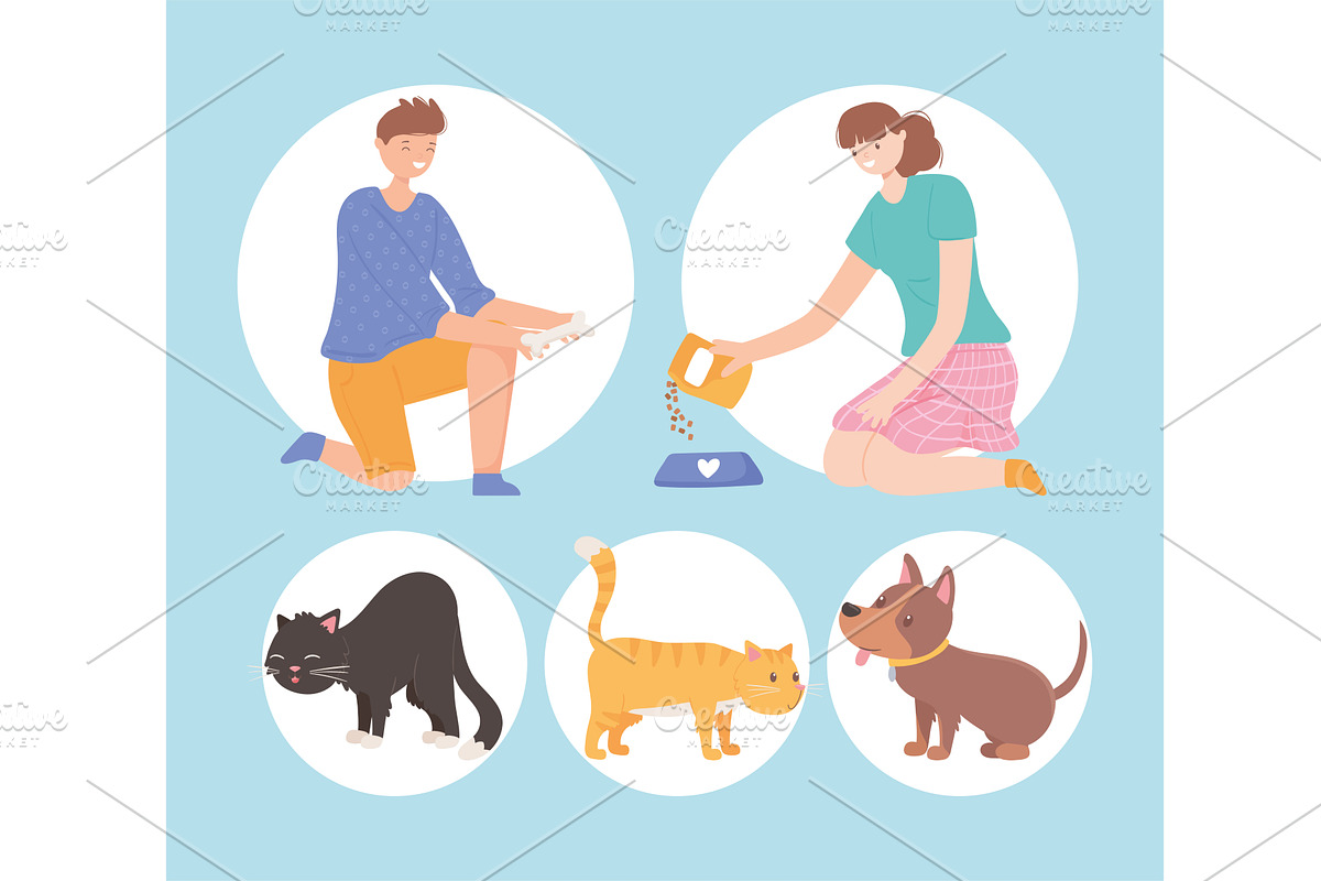icon people and pets, a Person Illustration by studiogstock