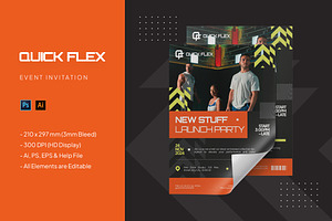 Quick Flex - Event Invitation, an Invitation Template by StreaksideStd