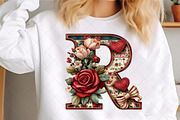 Valentine Patchwork Alphabet, an Illustration by SinaCreation (Thumbnail 4 of 7)