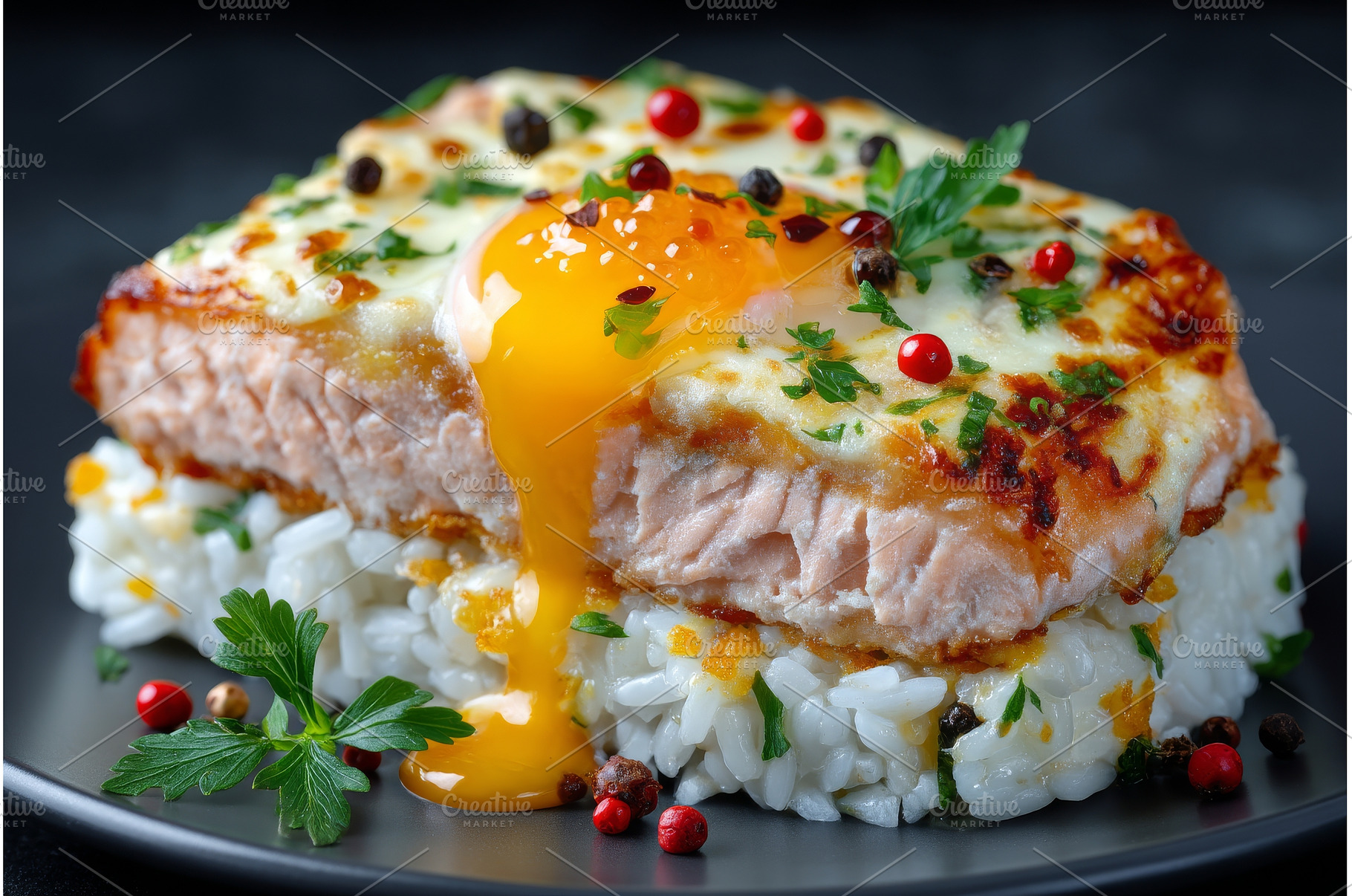 Elegant Dark Plate featuring Gourmet, a Food & Drink Photo by ZinetroN