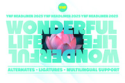 YNF Headliner | Wonderful sans serif, a Sans Serif Font by YNF (Thumbnail 1 of 24)