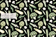 Green Vegetables seamless pattern, a Pattern Graphic by SirenaArt (Thumbnail 7 of 11)