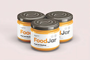 Three Food Honey Glass Jar Mockup, a Packaging Mockup by DesignRushMarket (Thumbnail 1 of 2)