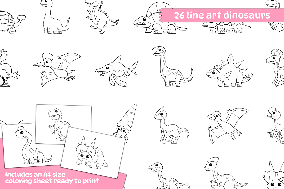 A to Z Prehistoric Dinosaur, an Animal Illustration by arsansp (Photo 3 of 6)