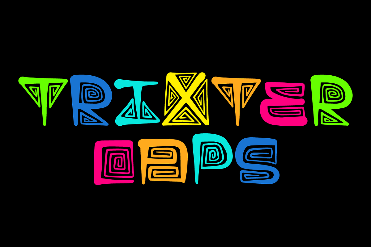 TRIXTER CAPS, a Handwritten Font by Beau Hopps Design (Photo 1 of 5)