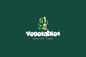 Salad icon template illustration