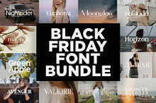 Black Friday Font Bundle (Limited)