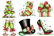 New Year's Midnight Glam Clipart, an Illustration by Craft Nest (Thumbnail 4 of 6)