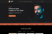 Barber Shop & eCommerce UI Template, an UI Kit Template by ReformedTech (Thumbnail 1 of 26)