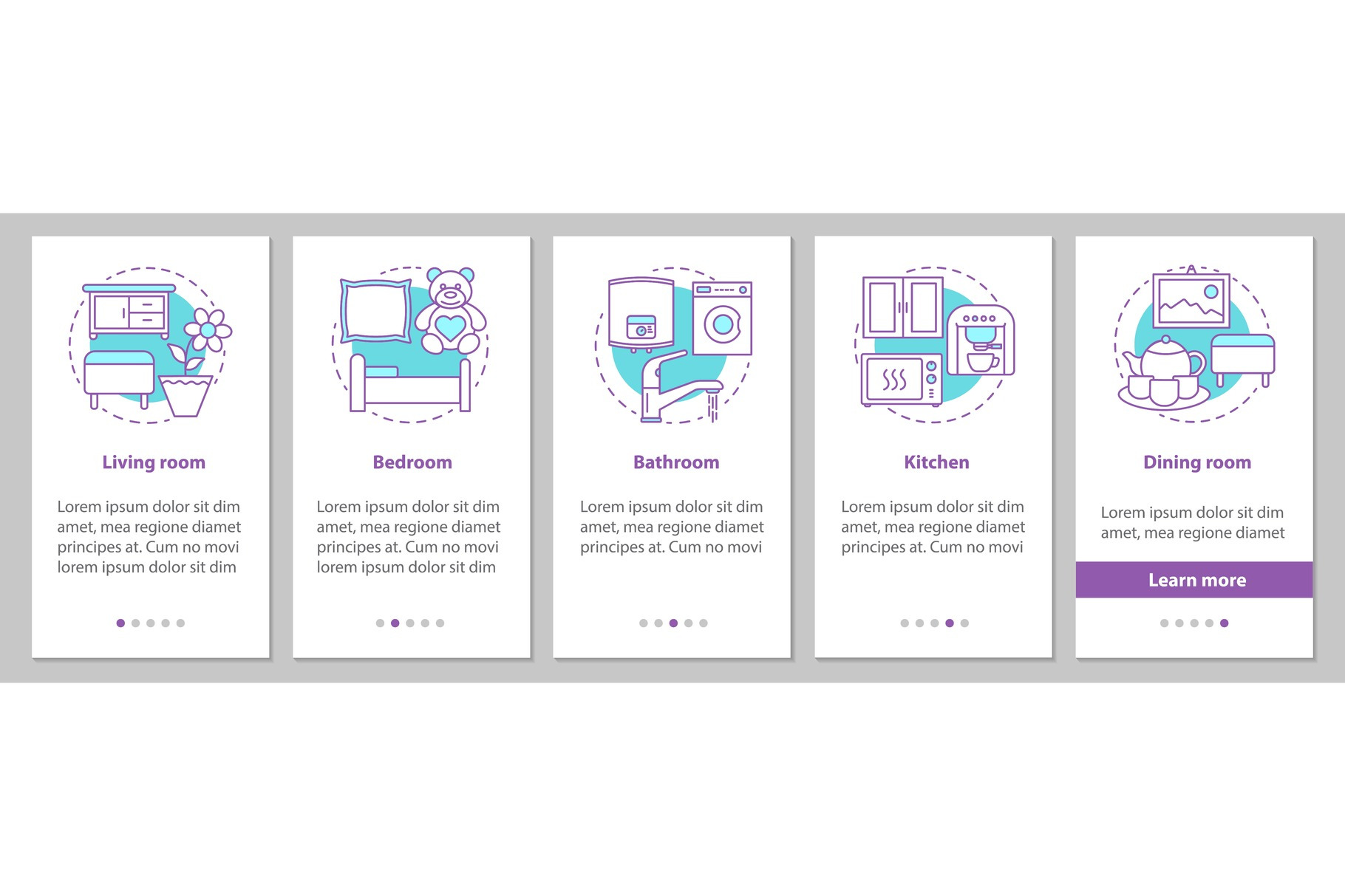 Interior design onboarding screen, a Print Template by IMG Visuals