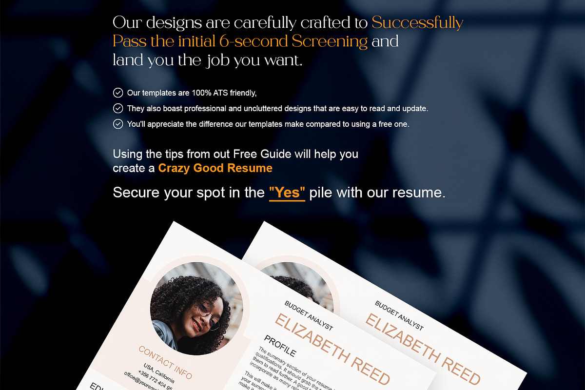 Budget analyst resume template, a Resume Template by FinishResume (Photo 10 of 11)