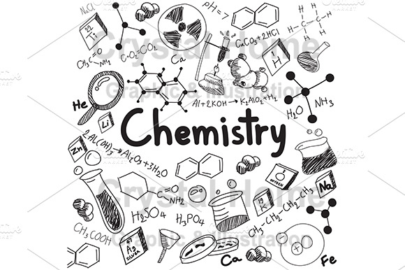 Chemistry Education Doodle Icon