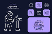 Manufacturing Icon Art Set, an Outline Icon by Prosymbols (Thumbnail 5 of 8)