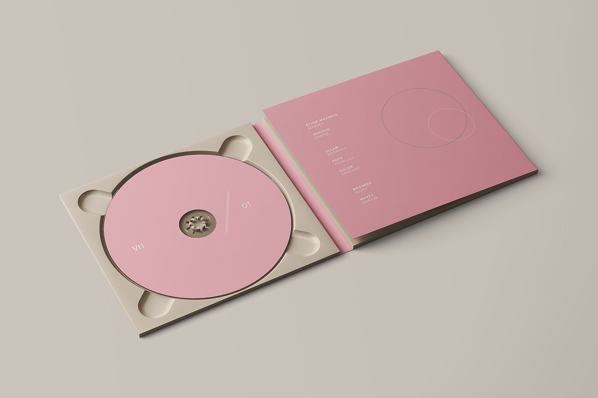 Digipack CD Mockup, a Packaging Mockup by Graphic Pear
