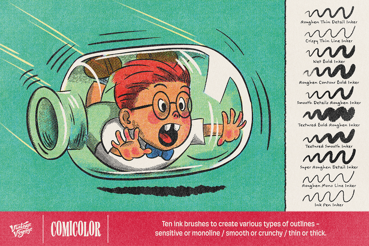 VVDS ComiColor • A Brush Kit, a Brush Add-On by Vintage Voyage Supply (Photo 6 of 14)