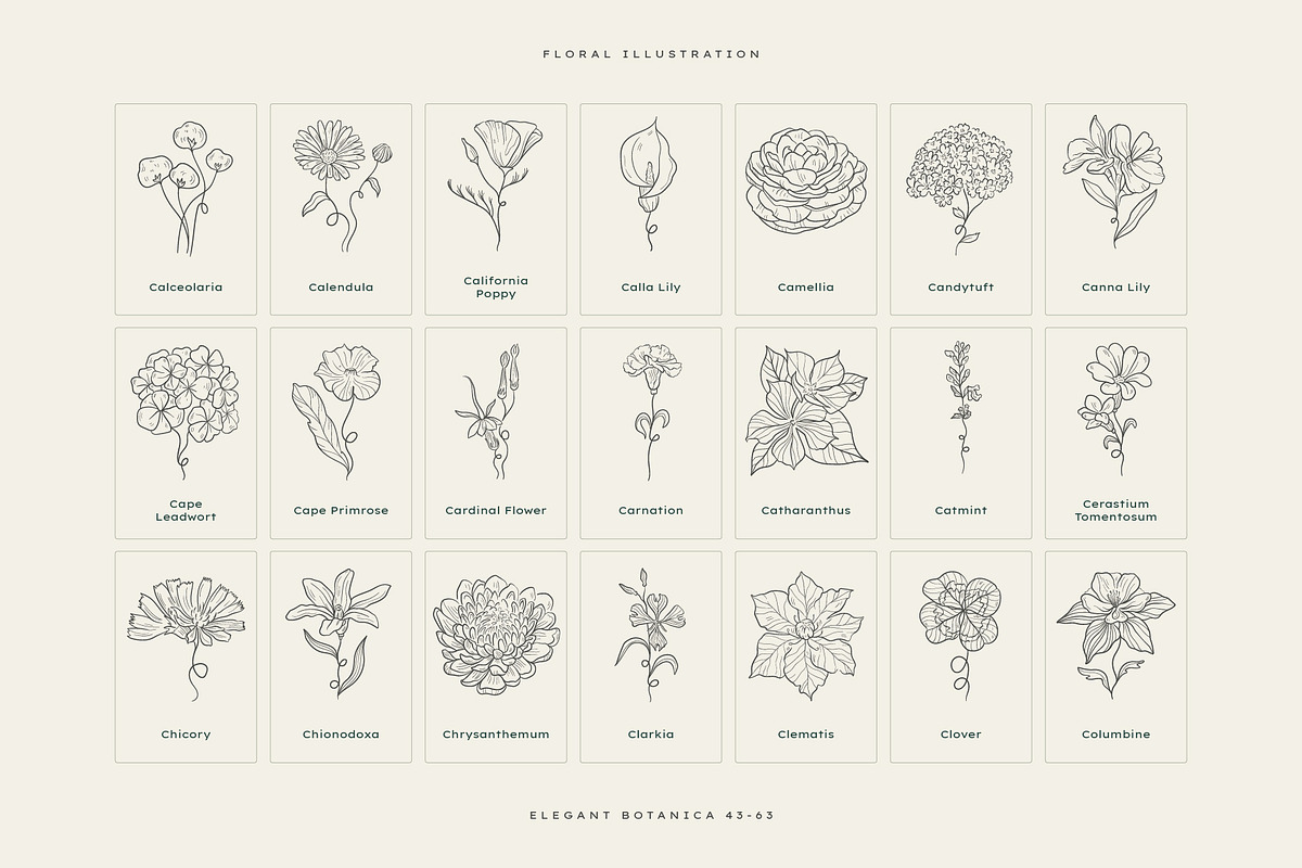 Elegant Botanica | Logo Kit, a Branding & Logo Template by KetteCreate (Photo 16 of 20)