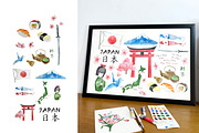 Watercolor - JAPAN POSTER, a Decorative Illustration by bylin_illustration (Thumbnail 2 of 3)