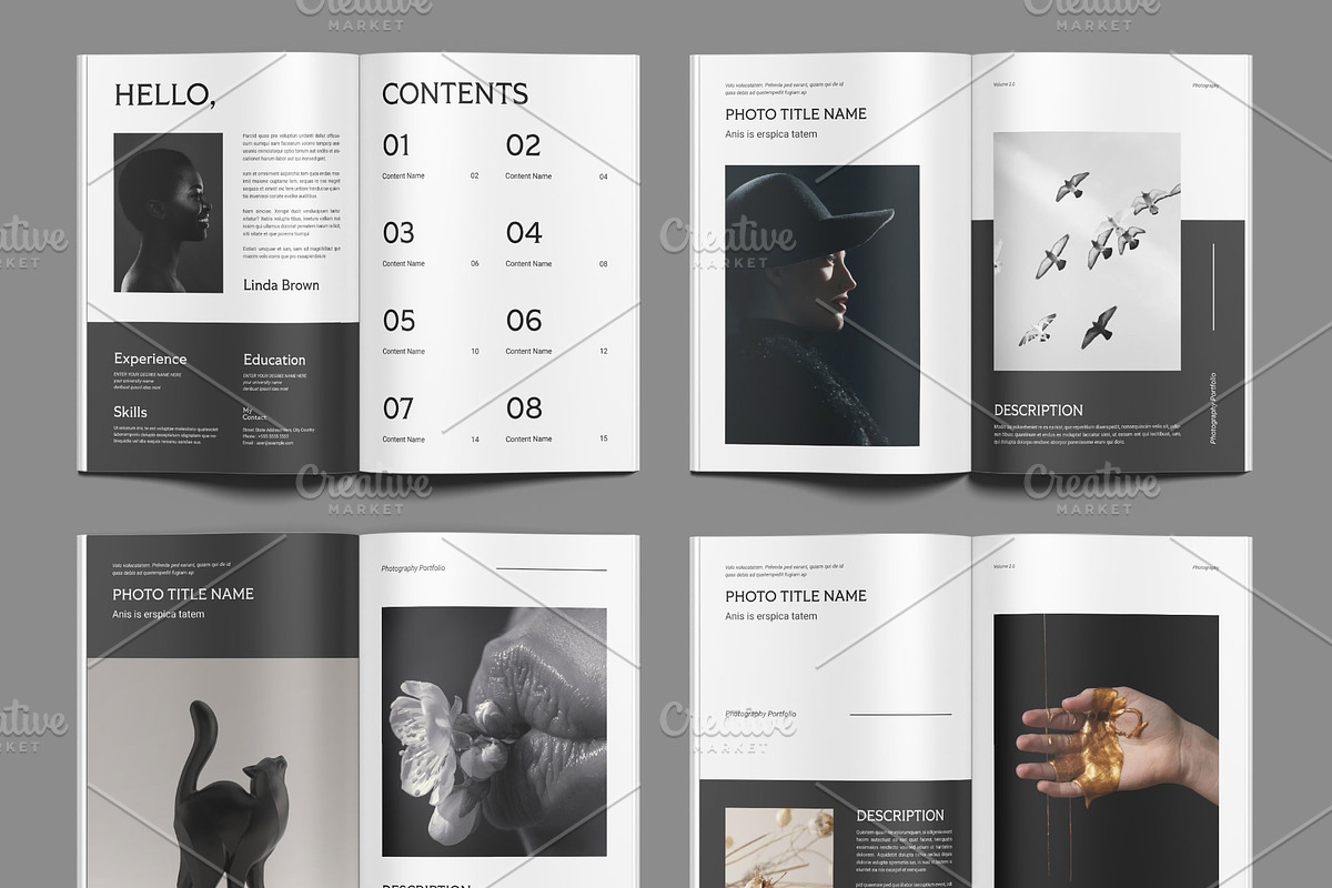 Photography Portfolio Layout, a Magazine Template by ClickPaint_Studio (Photo 2 of 4)