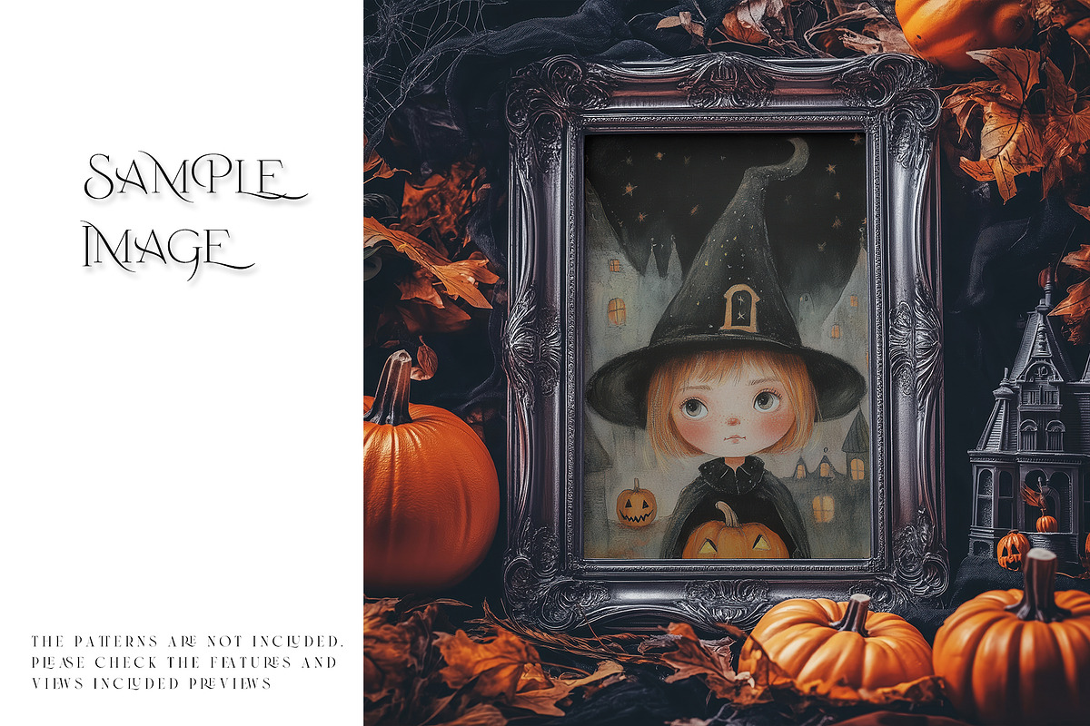 Halloween Spooky Frames Collection, a Household Mockup by mock-ups (Photo 14 of 16)
