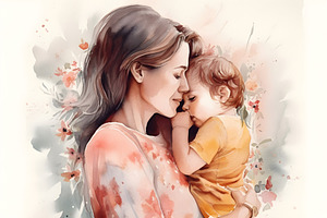Mothers Day concept with mother and her child, a Person Photo by Dvoevnore photos