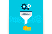 Sales Funnel Vector Concepts, a Finance Illustration by Anna_leni (Thumbnail 2 of 6)