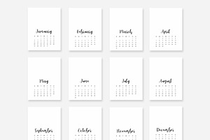 2024 Calendar Template Photoshop