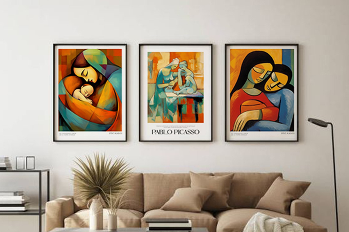 Art Print Poster Inspired by Picasso, a Decorative Illustration by Vibrand Studio (Photo 8 of 14)