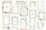 Whimsical Cottagecore Floral Frames, a Background Graphic by whiteheartdesign (Thumbnail 2 of 19)