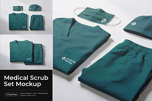 Medical Scrub Set Mockup, a Product Mockup by Pitchlook.Studio