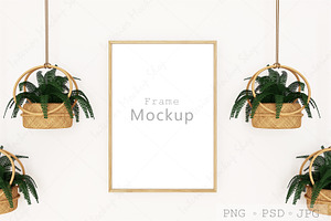 Frame Mockup, Wood Frame Mockup