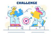 10 Business Challenge Illustration, a Person Illustration by denayunebgt (Thumbnail 4 of 4)