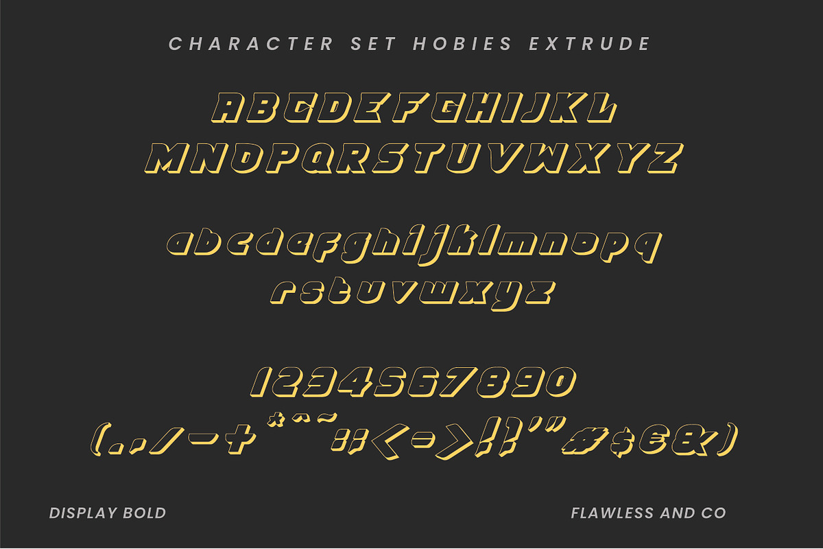 Hobies - Display Bold Font, a Handwritten Font by Flawless And Co (Photo 10 of 11)