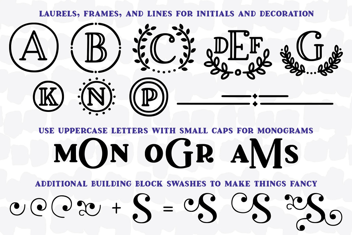 Breakfast Pastry: a decorative font! preview 7