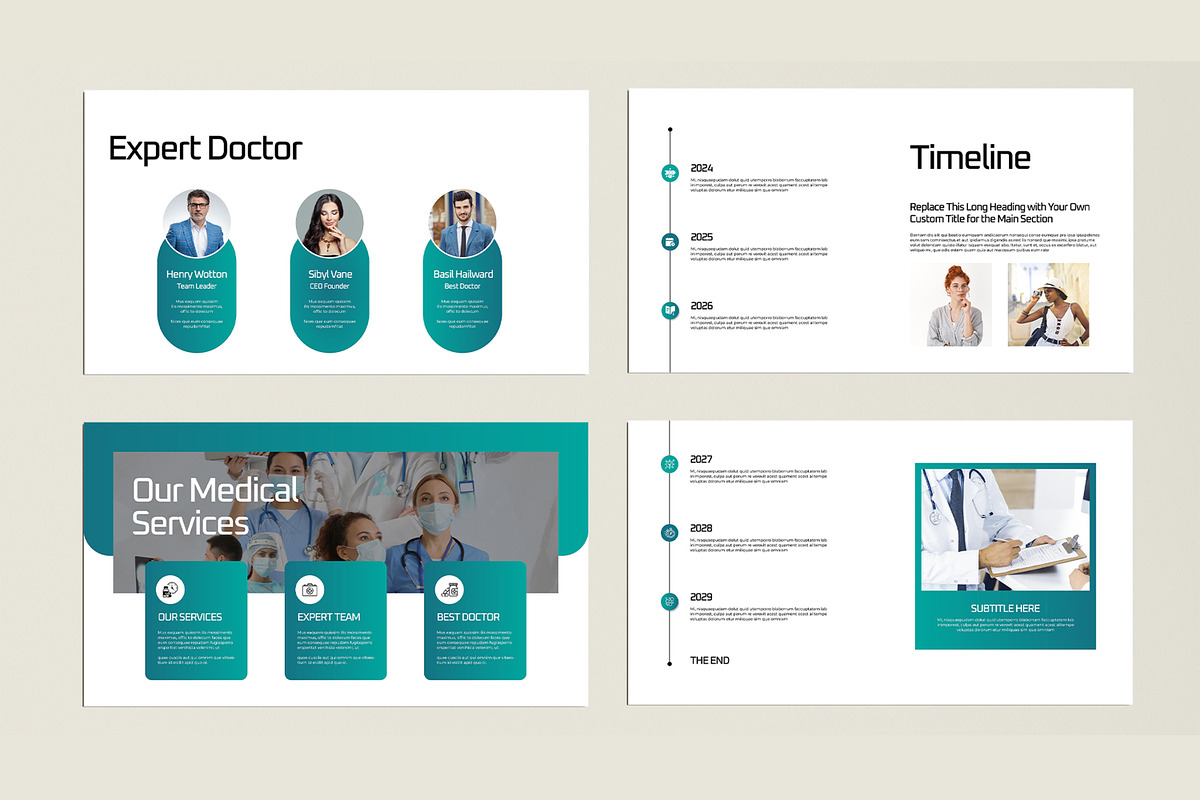 Medical and Healthcare Presentation, a Presentation Template by MightyDesign (Photo 4 of 8)