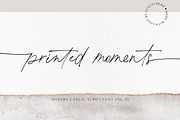 printed moments//modern casual font, a Script Font by PeachCreme (Thumbnail 20 of 20)