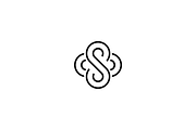 Minimalist Initials SS Flower Logo, a Branding & Logo Template by Luxury Logos (Thumbnail 3 of 4)