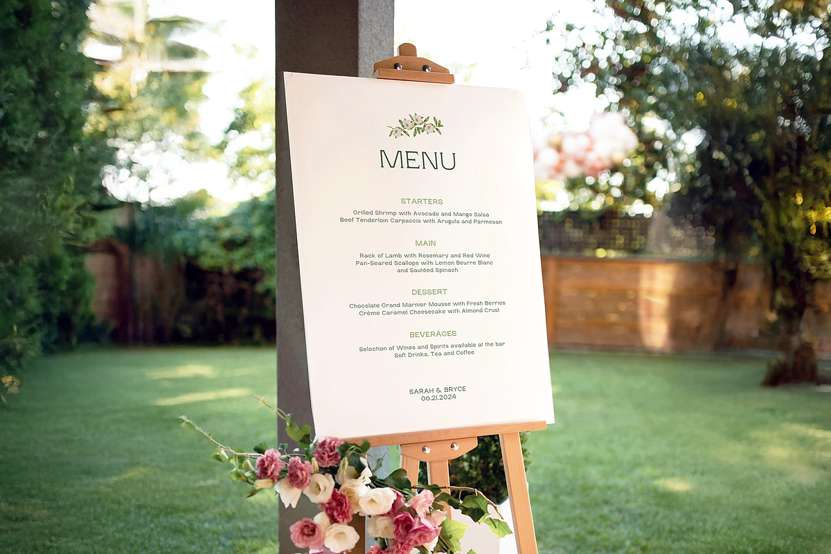 Green Floral Wedding Bundle Template, a Stationery Template by Paraná Studio (Photo 17 of 23)