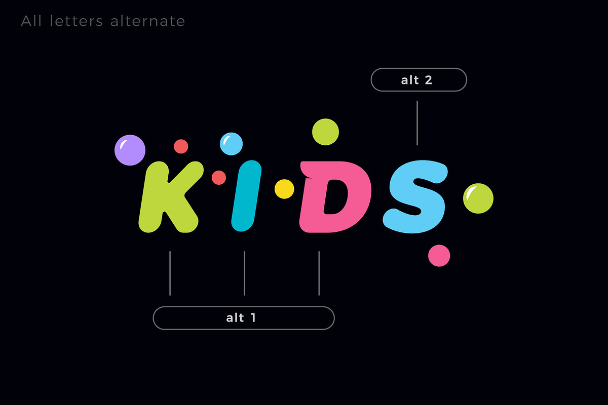 Children's Headline Font, a Symbol Font by artyway (Photo 5 of 7)