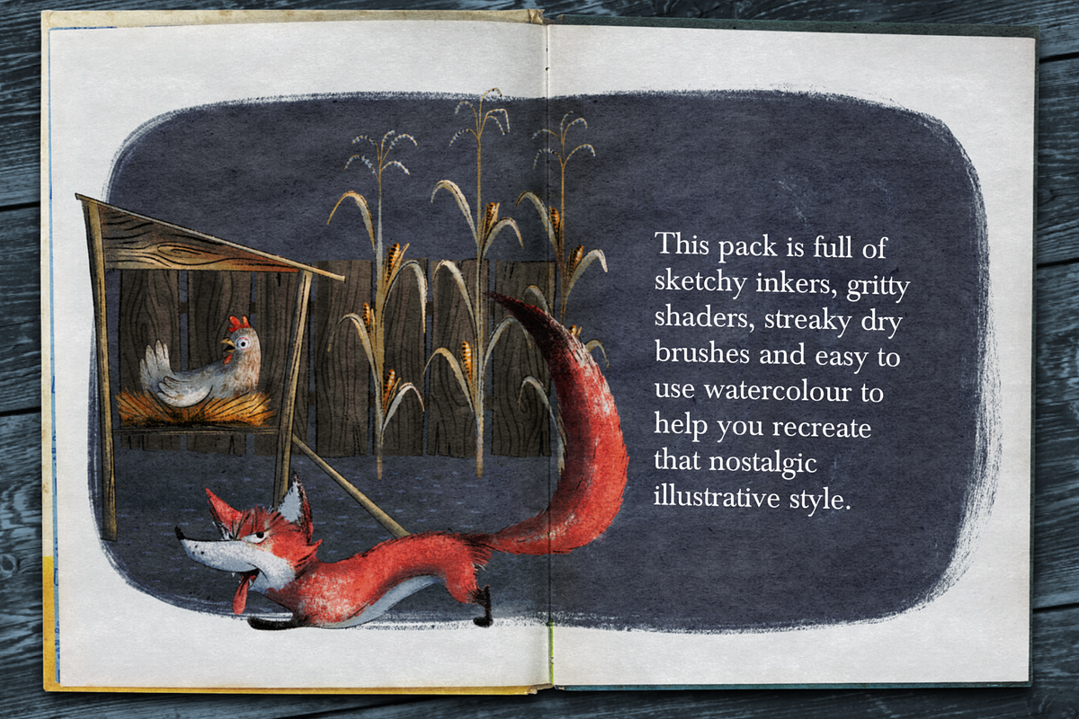 Nostalgic Illustration for Procreate, a Brush Add-On by UPROOT (Photo 6 of 8)