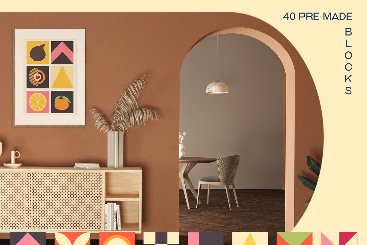 Big retro geometric collection, an Object Illustration by Sofico (Photo 11 of 31)