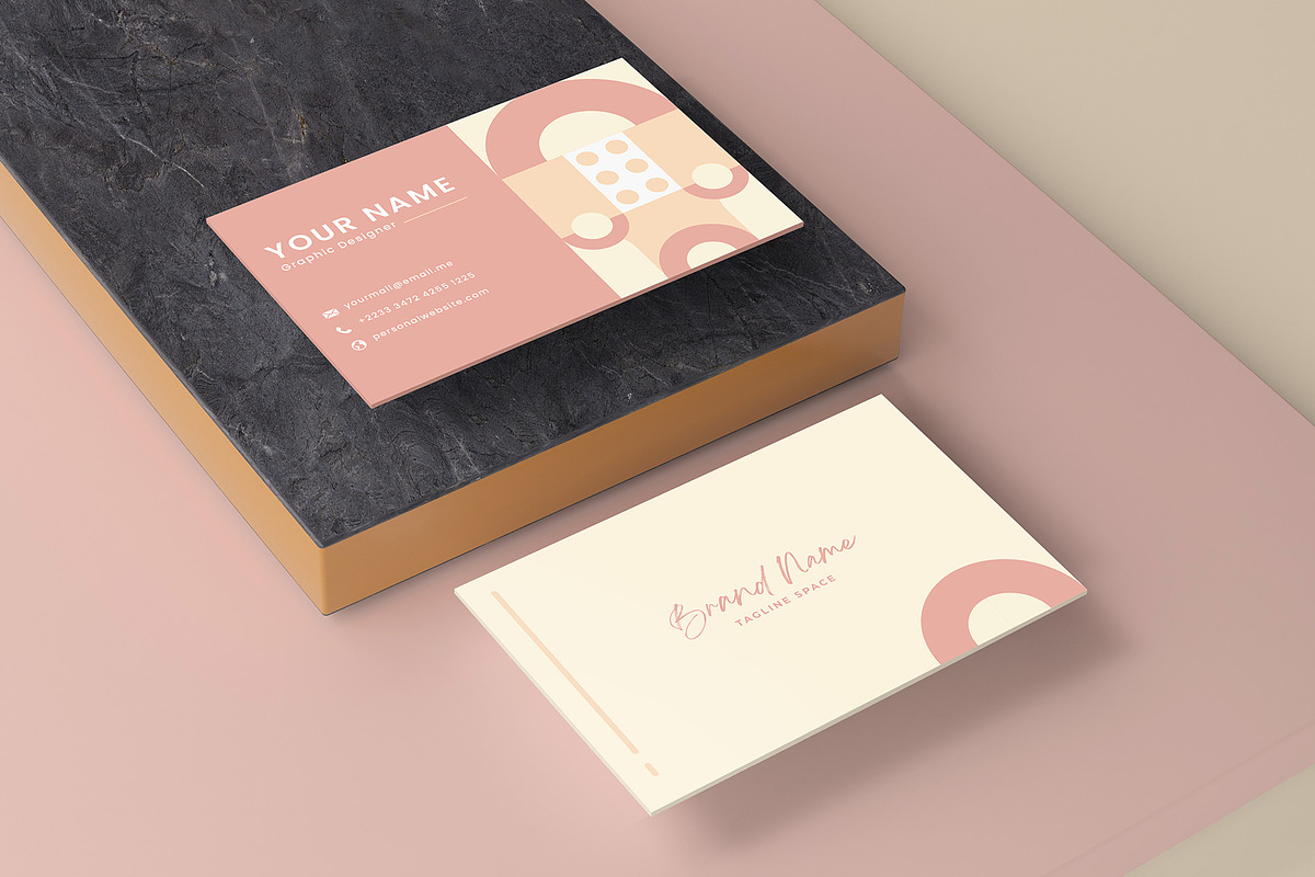 Luna Grace –Minimalist Business Card, a Marketing Template by Cubex Design (Photo 3 of 5)