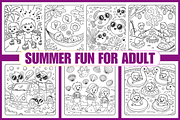Summer Fun For Adults Vol-01, a Seasonal Illustration by Coco Bloom (Thumbnail 1 of 3)