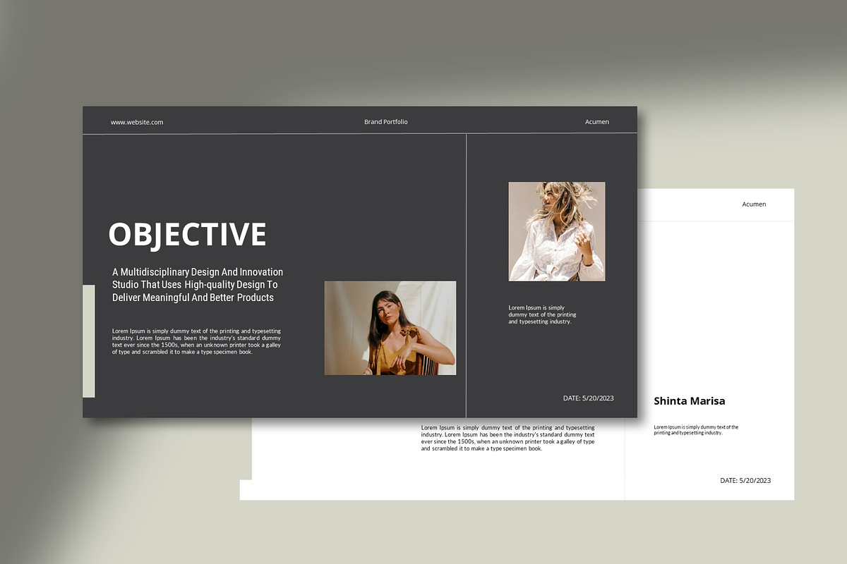 Brand Portfolio Keynote Template, a Presentation Template by Spesifikstd (Photo 2 of 8)