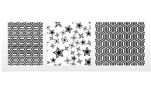 Geometric set of patterns, a Pattern Graphic by RODINA