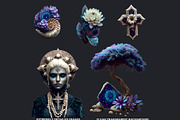 Echoes of the Unseen Surreal Clipart, a Person Illustration by ThatsDesignArt (Thumbnail 3 of 11)