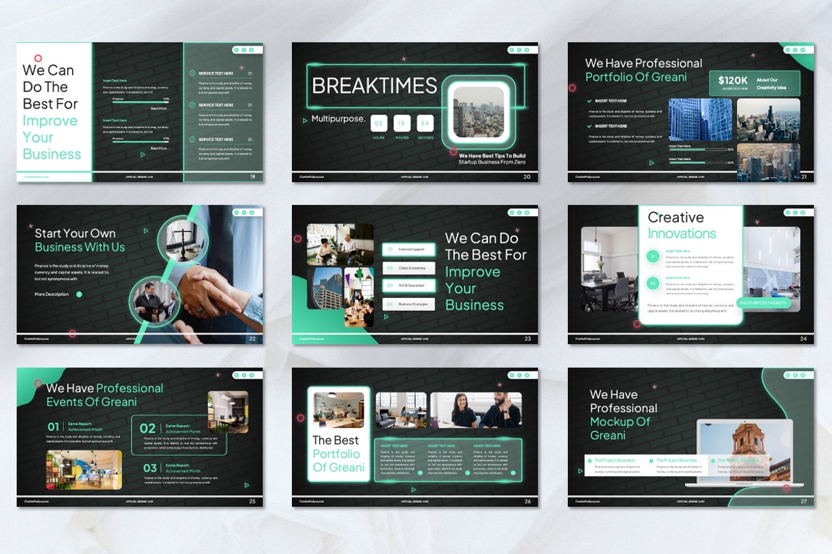 Greani - Corporate Googleslide, a Presentation Template by Dhabee (Photo 7 of 7)